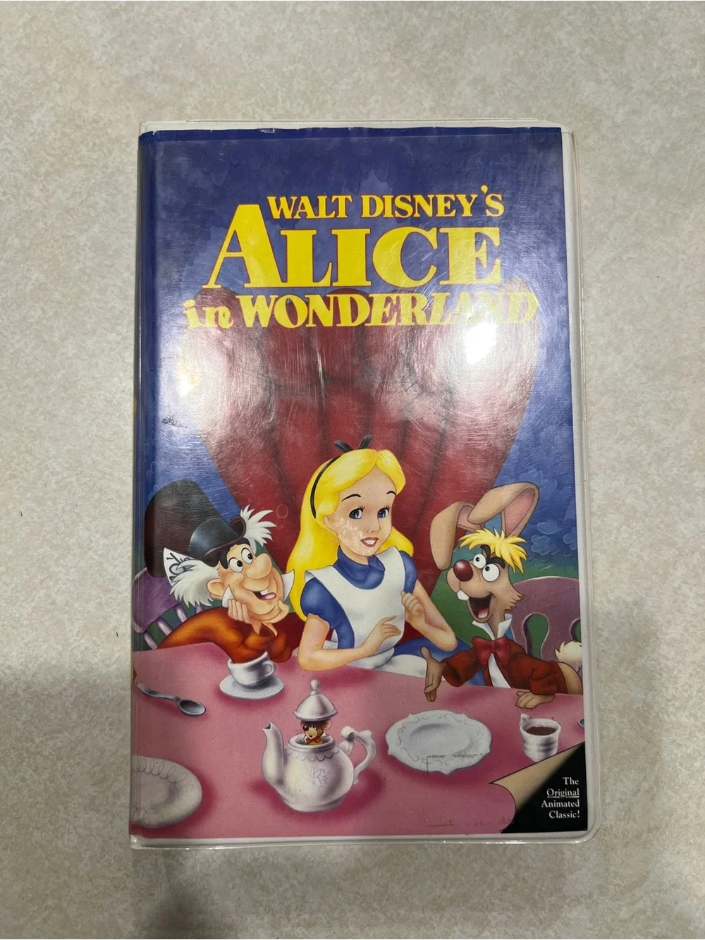 Disney Alice in Wonderland VHS tape